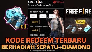 REDEEM CODE TERBARU BERHADIAH SEPATUDIAMOND  Garena Free Fire [upl. by Aihsercal]