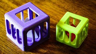 Caged Tetrahedron Puzzle  3D Print [upl. by Yolane208]