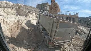 quotExcavator Loading Dirt into Truck  A Day at the Excavation Sitequot [upl. by Suhpoelc]