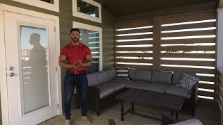 Economical and Efficient Tiny Home with Privacy Porch [upl. by Lahsiv]