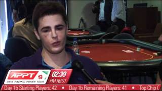 APPT Snowfest 2011 Day 1b First Break Update with Dale Philip  PokerStars [upl. by Rego]