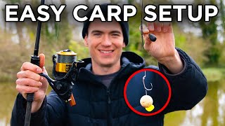 Starting Carp Fishing  How To Set Up A Carp Rod [upl. by Arahsal899]