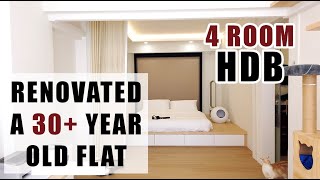 House Tour Part 2 TRANSFORMATION  Singapore Resale Flat 4Room HDB Renovation [upl. by Noell]