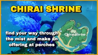 Chirai Shrine Make an Offering at the Perches Quest Guide  Genshin Impact [upl. by Aihcsrop]