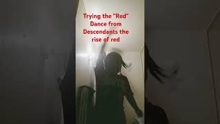 Tried the red dance from descendants 4 descendants4descendantsred decendants [upl. by Rafaela]