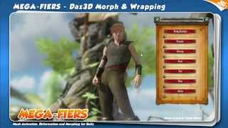 MegaFiers Daz3D Morphs amp Wrapping Demo [upl. by Cloutman]