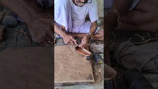 Indian Traditional Leather Shoes Making Process 😱 [upl. by Arbed633]