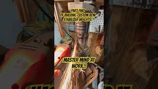 PART TWO OF BUILDING CUSTOM BOW STABILIZER WEIGHTS foryou youtubeshorts diy bowhunting archery [upl. by Sidnac246]