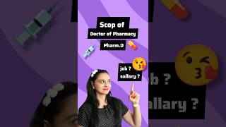 Scop of Doctor of Pharmacy PharmD job viral funnyvideos trending [upl. by Roselyn]