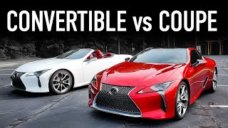 Lexus LC 500 Coupe vs ConvertibleWhich Would You Choose [upl. by Carpet136]