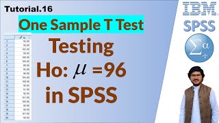 One Sample T Test in SPSS  Assumptions  Hypothesis testing  Tutorial 17 [upl. by Forsyth]