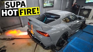 2JZ Swapped A90 Supra gets TESTED on the Dyno  DYNO EVERYTHING NEW SHOW ALERT [upl. by Yenahteb]