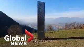 Mysterious monolith discovered in Romania after similar structure disappears in Utah desert [upl. by Essilevi]