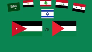 Jordanie vs Palestine Israel vs Arab League [upl. by Atinaw450]