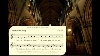 ENGLISH PROPER CHANTS 3rd Sunday Advent  Communion Antiphon [upl. by Asiram]