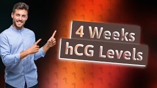 What is a normal hCG level at 4 weeks pregnant [upl. by Akemaj972]