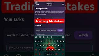 Trading Mistakes  Tapswap code  tapswap code Trading Mistakes tapswapcode crypto tapswapcode [upl. by Alick]