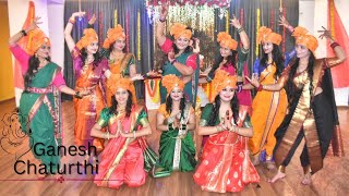 Gajanana  Ladies group dance  Ganesh chaturthi special  Dazzler dance studio [upl. by Asiel956]