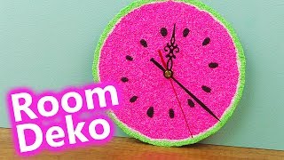 DIY Inspiration Challenge 112 🍉 Room Deko 🍉 Evas Challenge 🍉Wassermelone Uhr [upl. by Coster]