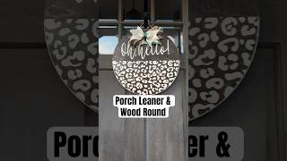 Create Your Own Porch Leaner And Wood Round With Cricut cricutmade cricut diy cricutprojects [upl. by Medovich]