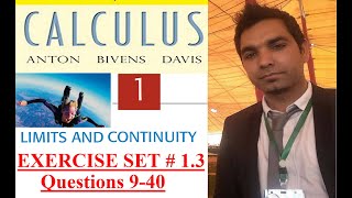 Calculus Ch  1 Ex  13 Question 940 Limit at Infinity and Continuity Howard Anton 10th Edition [upl. by Delwin]