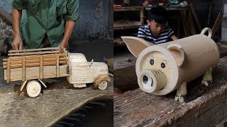 13 creative handcraft use wood amp bamboo make beautiful item DIY 2019 [upl. by Nazarius]