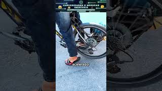 ✅ BICICLETA COM MOTOR DE MOTOSSERRA  Olha a Bicicleta que ele Fez  Curiosidades Incríveis shorts [upl. by Nnahgiel874]