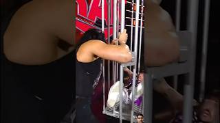 Dom Better than Liv for saving him from taking an early trip inside the sark cage shorts wweraw [upl. by Attecnoc]