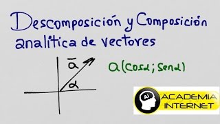 Método de descomposición y composición analítica de vectores [upl. by Aliel929]