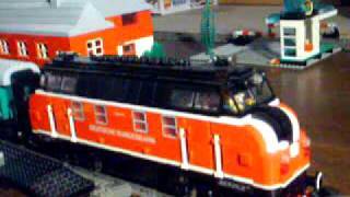 Lego EisenbahnLego RailwayLego Trainder Extraklasse im Aufbaustadium Größe fast wie Spur1 [upl. by Harrad903]