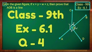 Class  9th Ex  61 Q 4 Lines and Angles Maths NCERT CBSE [upl. by Meehar]