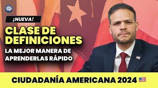 Clase de definiciones  Ciudadanía americana [upl. by Allemat280]