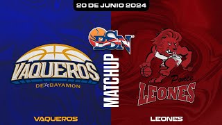 Vaqueros de Bayamón vs Leones de Ponce  VaquerosBSN 2024 [upl. by Nihs]