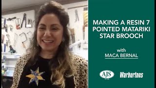 Making a Resin 7 Pointed Matariki Star Brooch  Video Tutorial [upl. by Yeleak]