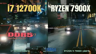 i7 12700k ddr5 vs Ryzen 7900x [upl. by Timofei]