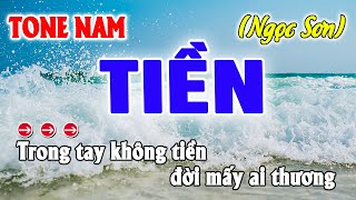 Tiền Karaoke Tone Nam  Beat Ngọc Sơn [upl. by Uyekawa]