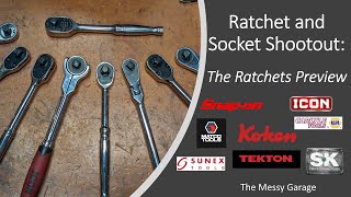 38quot Ratchet and Socket Shootout The Candidates  Snap On Icon SK Tekton and more [upl. by Fonseca]