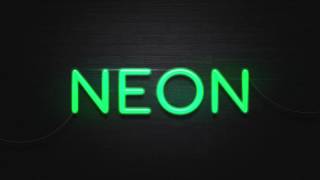 Neon Effect Free PSD Template [upl. by Latreece441]