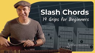 19 Slash Chords on Guitar All Beginners Should Know [upl. by Hannon]