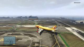 GTA V How To Get To The Airport amp Fly A JUMBO JET INCLUDING CRASHES [upl. by Uriia]