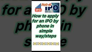 How to apply for an IPO  Part  2  stock market education shorts stockmarket howtoapplyipo [upl. by Hufnagel]