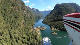 Chatterbox Falls Flying a float plane from Courtenay BC to Chatterbox Falls [upl. by Aicire]