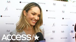 Candice Swanepoel Shines amp Feels Like A Disco Ball At The Daily Front Row Awards  Access [upl. by Ducan380]