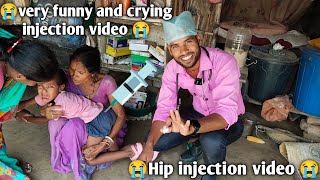 injection video baby crying  Injection video baby crying on hip in hospital  injection video [upl. by Harlin534]