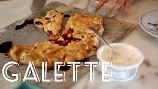 How to make Galette  A free form Fruit Tart Recipe [upl. by Neetsirhc240]