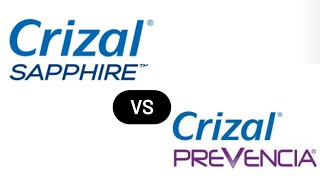 Crizal Prevencia VS Crizal Sapphire [upl. by Ayisan]