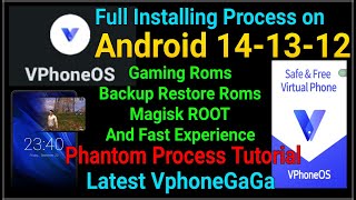 VphoneOS new VphoneGaGa install Android 14 android 13 Android 12  VphoneGaGa 382 GamingOS Magisk [upl. by Oberon]