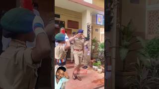 IPS ke swagat me lagi NCC battalion army 🚓 and police 🚨 trending viral video mahila army 🚓🚨 [upl. by Haynor]