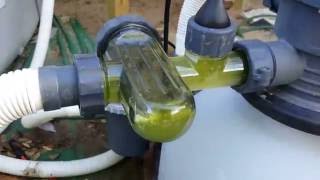 Intex SWG with Sand and Cartridge Filter vs Algea ECO20110 [upl. by Llertrac]