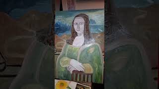 1of3 monalisa lagioconda lisagherardini meets salvatormundi jesus leonardodavinci study draw [upl. by Sibilla]